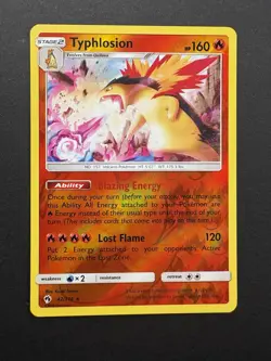 Pokemon TCG Typhlosion Lost Thunder Reverse Holo Rare Card 42/214 - Image 1