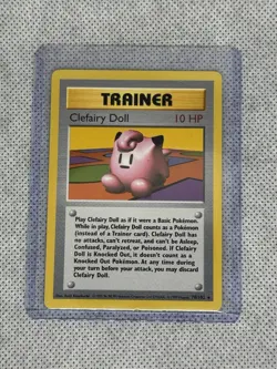 Pokemon Clefairy Doll 70/102 Base Set Shadowless 1st Edition Rare Trainer WOTC - Image 1