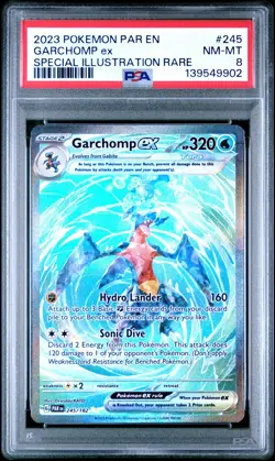 Garchomp EX 245/182 Special Illustration Rare Pokemon PSA 8 *902 - Image 1