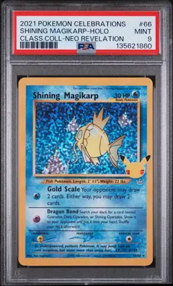 Shining Magikarp Holo 66 Celebrations Classic Collection Pokemon PSA 9 *860 - Image 1