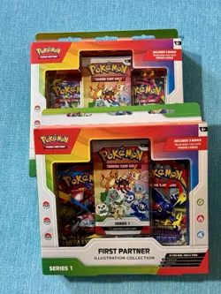 Pokemon First Partner Illustration Collection S1 Sealed 3 Promo Cards EN - Image 1