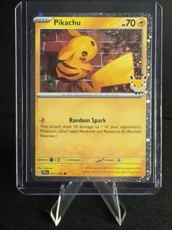 Pikachu 051/162 Pokemon Day STAMPED Cosmos Pokemon Day Promo SWIRL 🌀 - Image 1