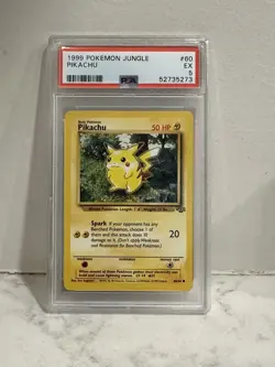 1999 Pokemon Jungle Pikachu 60 PSA 5 - Image 1