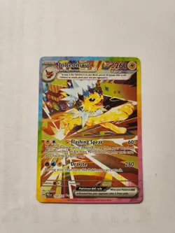 Pokemon Jolteon ex 153/131 Sv: Prismatic Evolutions Full Art Holo - Image 1