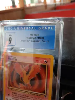 Moltres cgc 9 MINT Legendary Collection 2002 card psa 30/110 NON HOLO Rare Ccg - Image 3