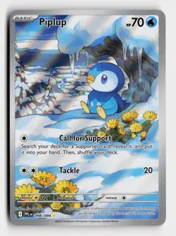 Piplup 098/094 IR PFL ME02: Phantasmal Flames Pokemon TCG Illustration Rare - Image 1