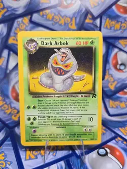 Vintage Pokemon TCG Team Rockets Dark Arbok 19/82 LP - Image 1
