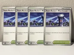 4x Team Rocket's Watchtower 210/217 ME: Ascended Heroes (ASC) Pokemon Playset x4 - Image 1