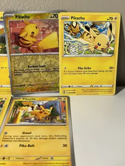 Pikachu Lot 8 Cards Various Sets And Languages Pokemon TCG 1 Holo 1 Reverse Holo - Image 2