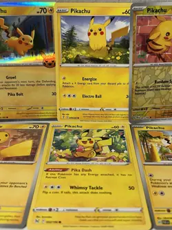 Pikachu Lot 8 Cards Various Sets And Languages Pokemon TCG 1 Holo 1 Reverse Holo - Image 3