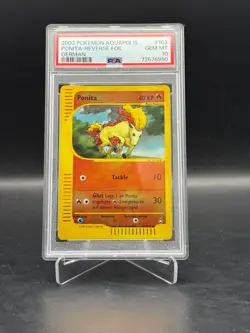 Ponita 102/147 Aquapolis Reverse Holo 2003 Pokemon GER PSA 10 - Image 1