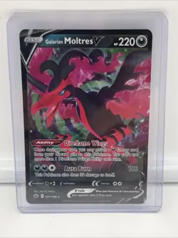 Galarian Moltres V 97/198 Ultra Rare Chilling Reign Pokemon TCG NM/M - Image 1