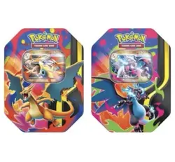 Pokemon 2026 Mega Charizard Tin SET OF 2 Mega X & Mega Y - New / Factory Sealed - Image 1