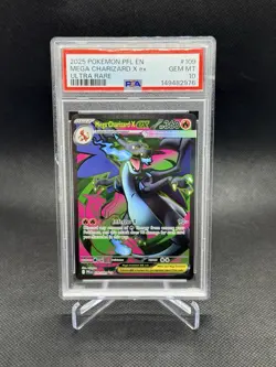 Pokemon 2025 Mega Charizard X ex 109 Ultra Rare Phantasmal Flames GEM MT PSA 10 - Image 1
