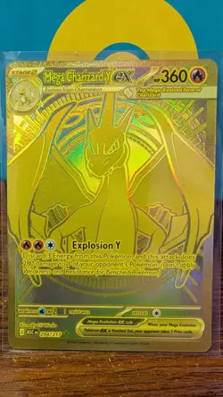 Mega Charizard Y EX 294/217 Gold Hyper Rare, Ascended Heroes, Pokemon NM-Mint - Image 1