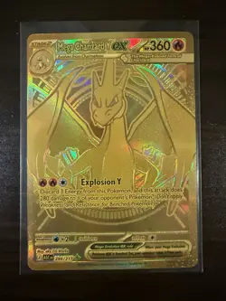 Mega Charizard Y ex 294/217 GOLD Hyper Rare Ascended Heroes ASC - Near Mint - Image 1