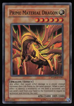 Prime Material Dragon PTDN-EN087 Super Rare EURO YU-GI-OH - Image 1