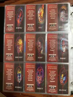 1995 Fleer Ultra X-men Hunters And Stalkers Complete Set Of 9 Lot 4 - Image 2