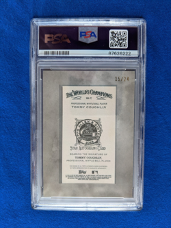 PSA 9 Tommy Coughlin 15/24 Framed Mini Autograph 2023 Allen & Ginter X #MA-TC - Image 2