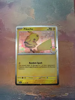 Pikachu 051 /162 Stamped 2026 Pokemon Day 30 Promo TCG With Coin *SWIRL* - Image 1