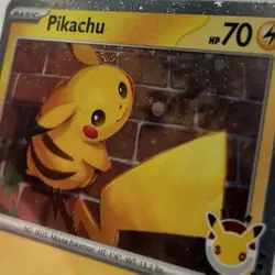 Pikachu 051 /162 Stamped 2026 Pokemon Day 30 Promo TCG With Coin *SWIRL* - Image 4