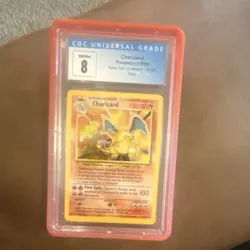 Charizard Base Set Unlimited 4/102 CGC 8 Holo Rare 1999 Pokemon TCG - Image 1