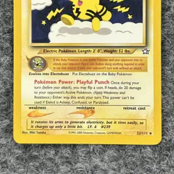 VTG Pokemon Neo Genesis Elekid 22/111 Rare NM Baby Pokemon - Image 4