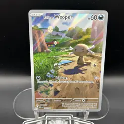 Paldean Wooper Pokemon Phantasmal Flames 102/094 Illustration Rare Full Art NM - Image 2