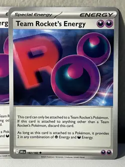 4x Team Rocket's Energy - 182/182 - SV10: Destined Rivals Pokemon Playset x4 - Image 2