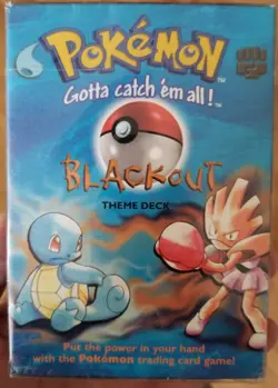 Pokemon Base Set Blackout Deck Sealed - Deck On Top! Squirtle - Hitmonchan 1999 - Image 2