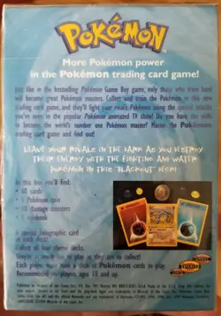 Pokemon Base Set Blackout Deck Sealed - Deck On Top! Squirtle - Hitmonchan 1999 - Image 3