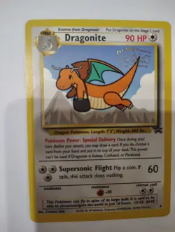 POKEMON DRAGONITE #5 [POKEMON THE FIRST MOVIE STAMP] Black star promo - Image 3
