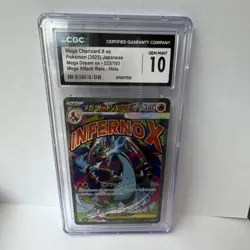 Pokemon Mega Charizard X ex CGC 10 Mega Attack Rare Holo 223/193 2025 - Image 1