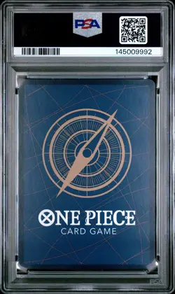 2025 ONE PIECE OP11-A FIST OF DIVINE SPEED TREASURE RARE #015 LUCKY ROUX PSA 10 - Image 2