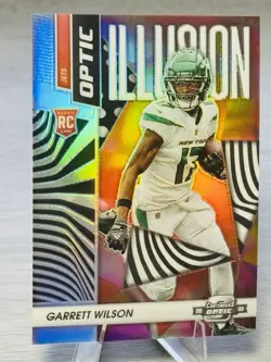 🏈GARRET WILSON 2022 Panini Contenders Optic Optic Illusion SP Insert #NY JETS🏈 - Image 2