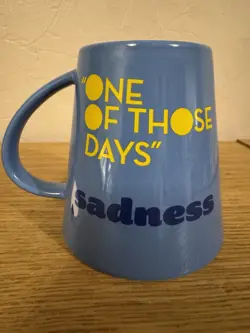 Disney Pixar Inside Out 2 Sadness Mug Blue Tapered Illustration Sadness's Face - Image 3