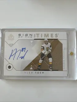 2018-19 SP Authentic Sign of the Times Alex Tuch Auto RC Knights Autograph - Image 1
