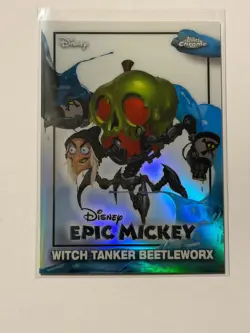 2026 Topps Disney Neon Epic Mickey Witch Tanker Chrome Refractor #EM-7 SP - Image 1