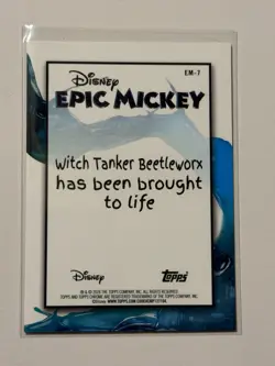 2026 Topps Disney Neon Epic Mickey Witch Tanker Chrome Refractor #EM-7 SP - Image 2