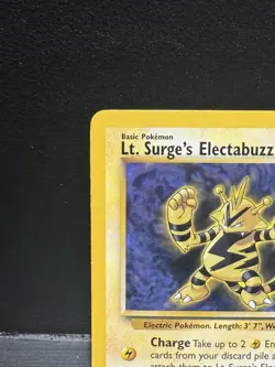 Pokemon TCG - Lt. Surge's Electabuzz ⚡27/132 Gym Heroes 💪🏻 Rare WOTC NM - Image 2