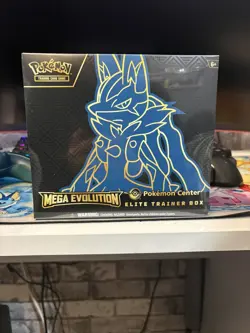Pokemon Center TCG: Mega Evolutions Lucario Elite Trainer Box (ETB) - SEALED - Image 1
