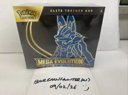 Pokemon TCG Mega Evolutions Lucario Elite Trainer Box ETB - BRAND NEW SEALED - Image 1