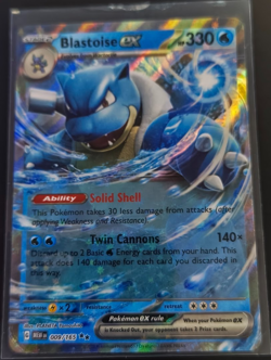 Blastoise ex - 009/165 - RR - Scarlet & Violet 151 - Japanese - Pokemon - NM/M - Image 1
