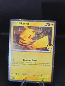 *SWIRL* Pikachu 051/162 Holo Stamped Pokemon Day 2026 Promo Pokemon Card - Swirl - Image 1