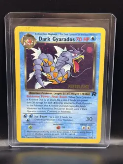 Pokemon TCG Dark Gyarados Holo Card 8/82 Pre-Release - Image 1