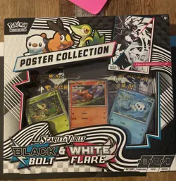 Pokemon TCG: Black Bolt & White Flare-Unova Poster Collection Box [NEW] In-Stock - Image 1