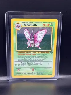 Pokemon Venomoth 13/64 Jungle Holo Rare Unlimited 70 HP English TCG Card - Image 1