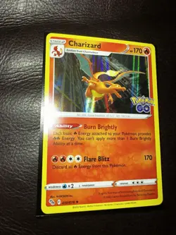 Pokemon Go Charizard Holo Rare TCG Card 010/078 Near Mint Condition - Image 2