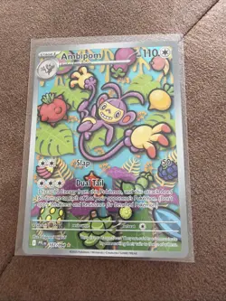 Ambipom 107/094 Me02: Phantasmal Flames Holo Pokemon Card Illustration Rare - Image 1