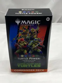 Magic The Gathering Teenage Mutant Ninja Turtles Commander Deck Turtle Power New - Image 1